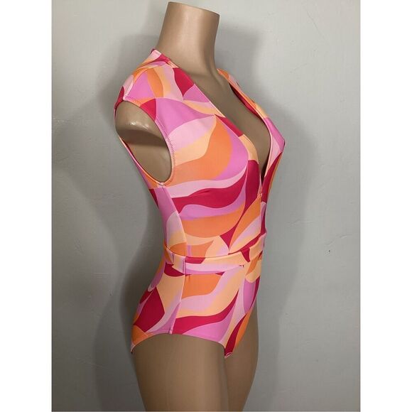 New. Sanctuary colorful Geometric one piece. Small. Retails $125 - Picture 5 of 8